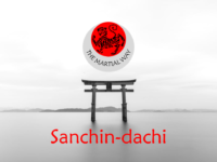 Sanchin-dachi (Hourglass stance)