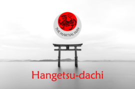 Hangetsu-dachi (Half-moon stance)